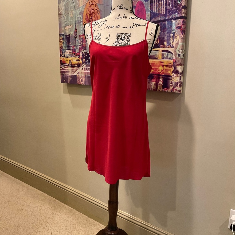 Ted Baker Red Long Sleeve Mandarin Collar Dress - Picture 6 of 8